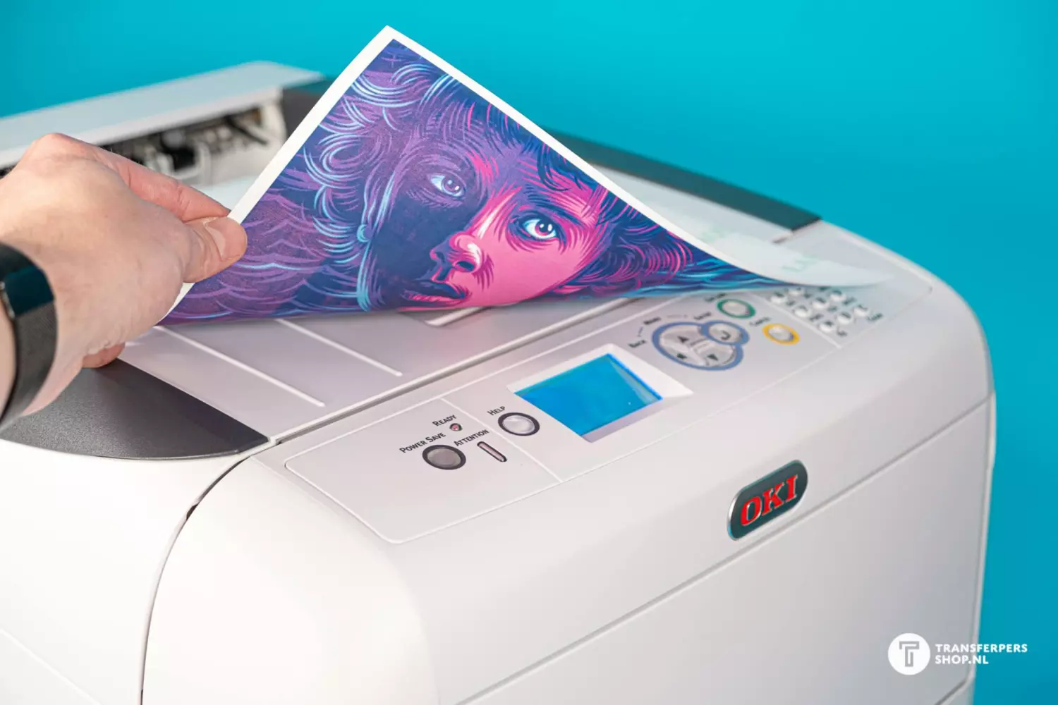 Transferpapier oki white toner