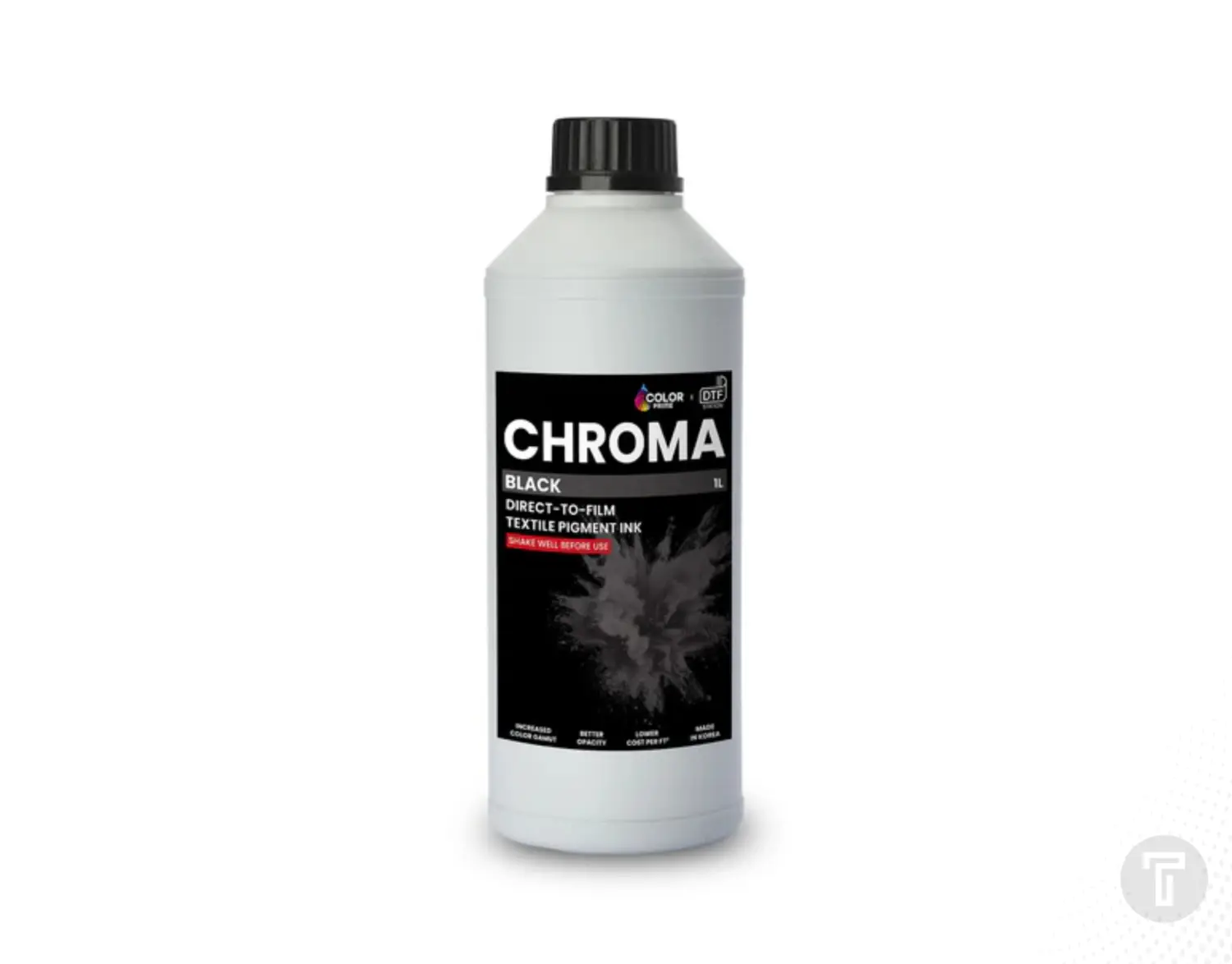 Color prime chroma inkt black
