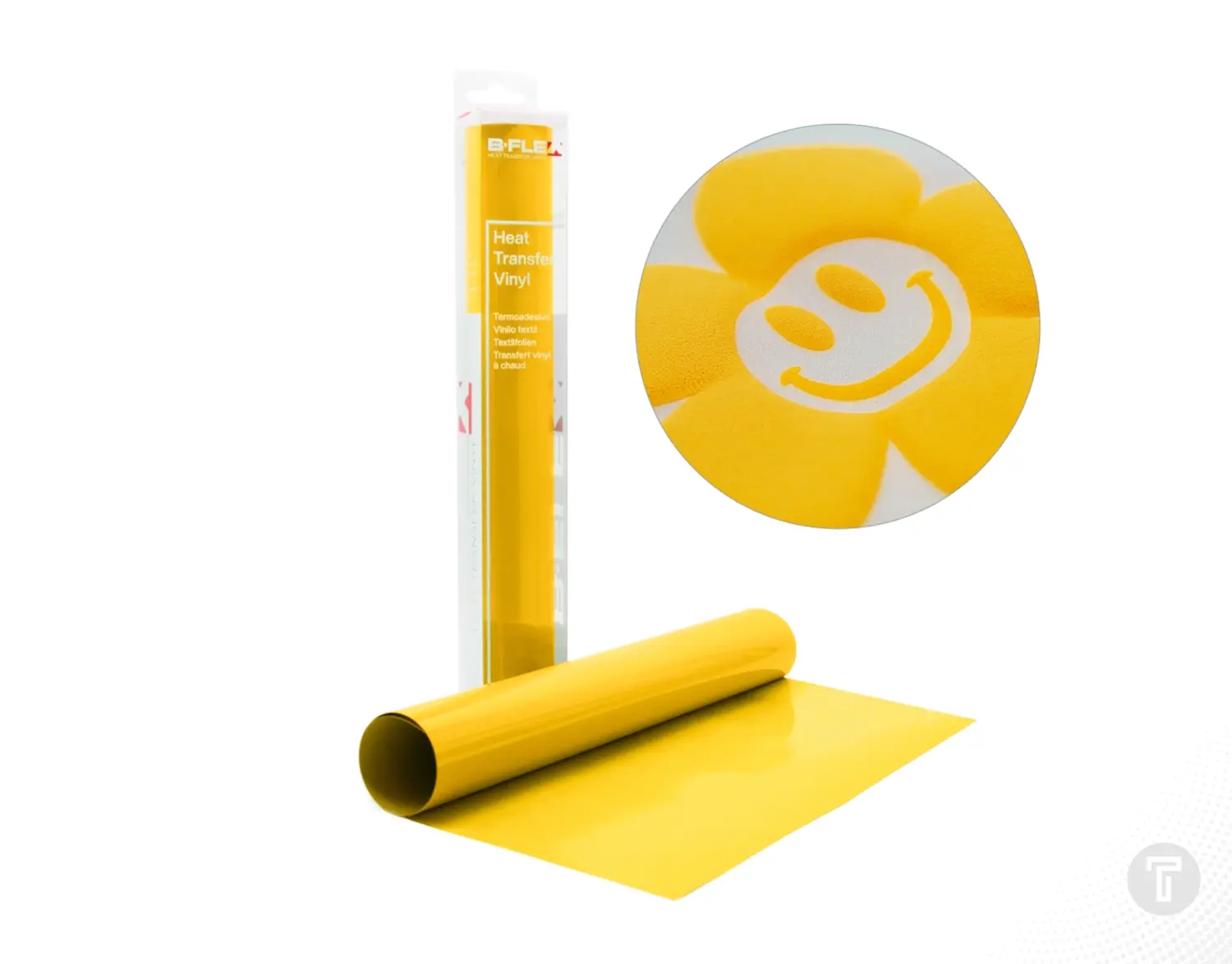 B flex puff regular medium yellow flexfolie