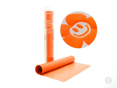 B flex puff neon orange flexfolie