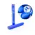 B flex puff metallic blue flexfolie B flex puff metallic blue flexfolie
