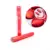 B flex puff metallic red flexfolie