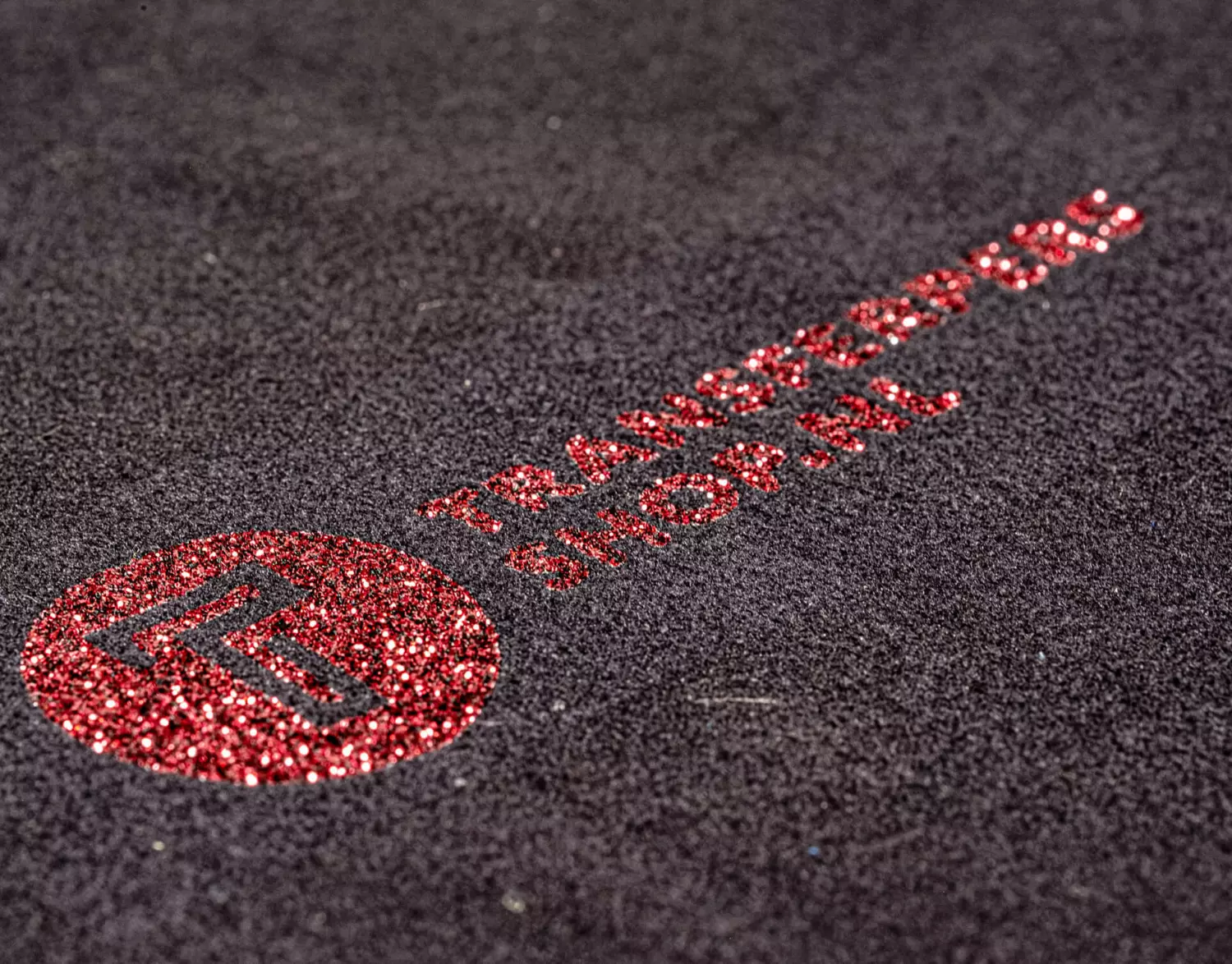 Stahls cad cut glitter burgundy 958 flexfolie detail