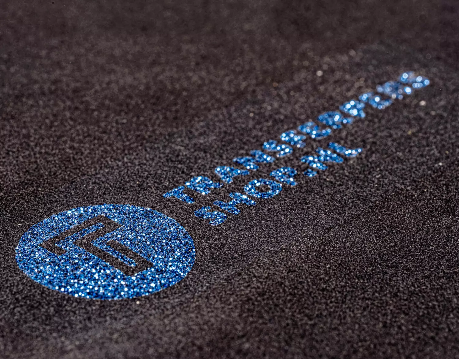 Stahls cad cut glitter navy 944 flexfolie detail