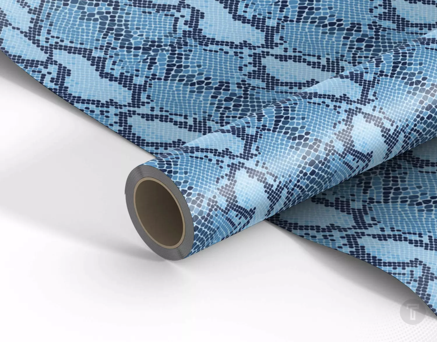 Stahls cad cut patterns blue snake flexfolie 1