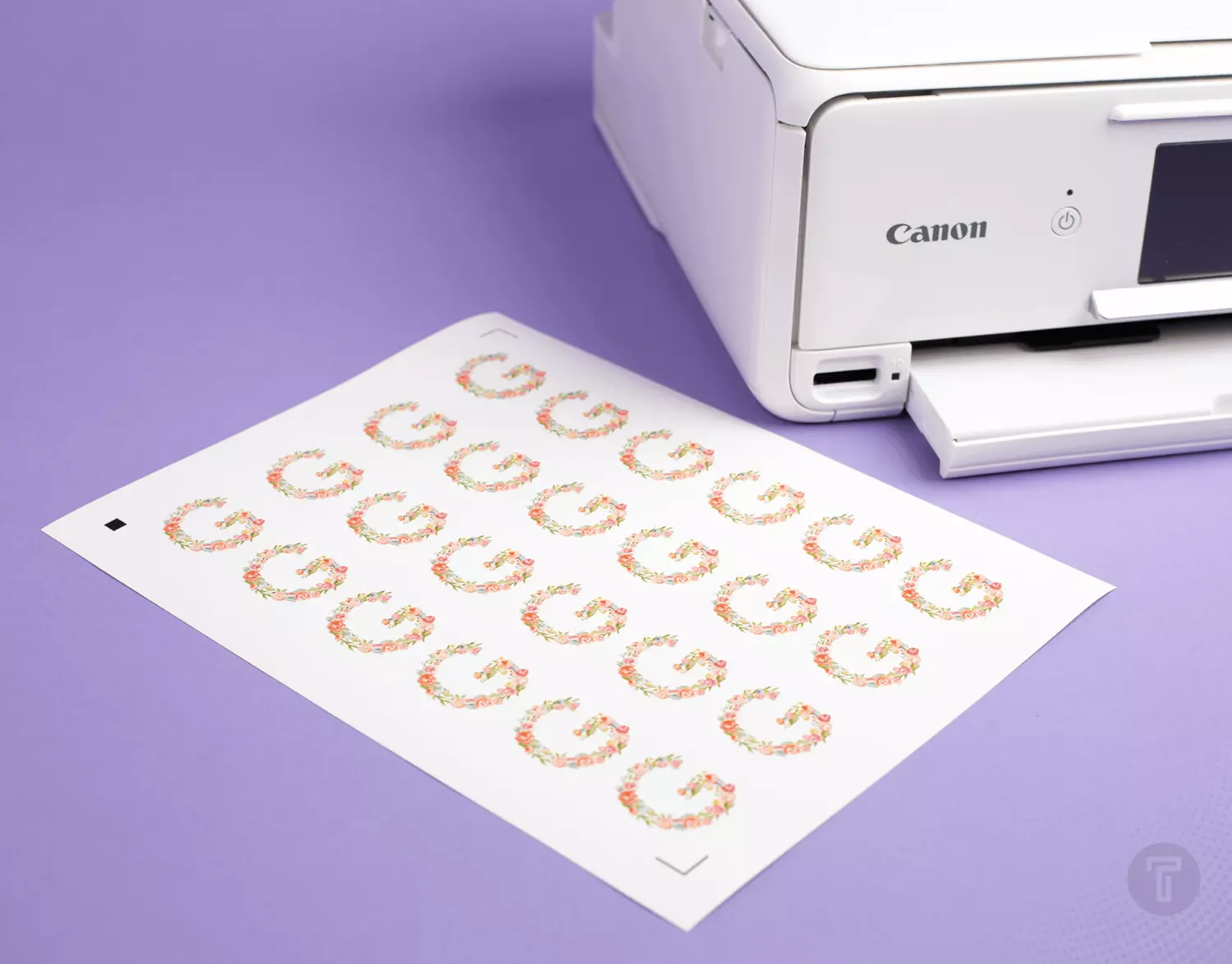 Silhouette printable white sticker paper detail 2