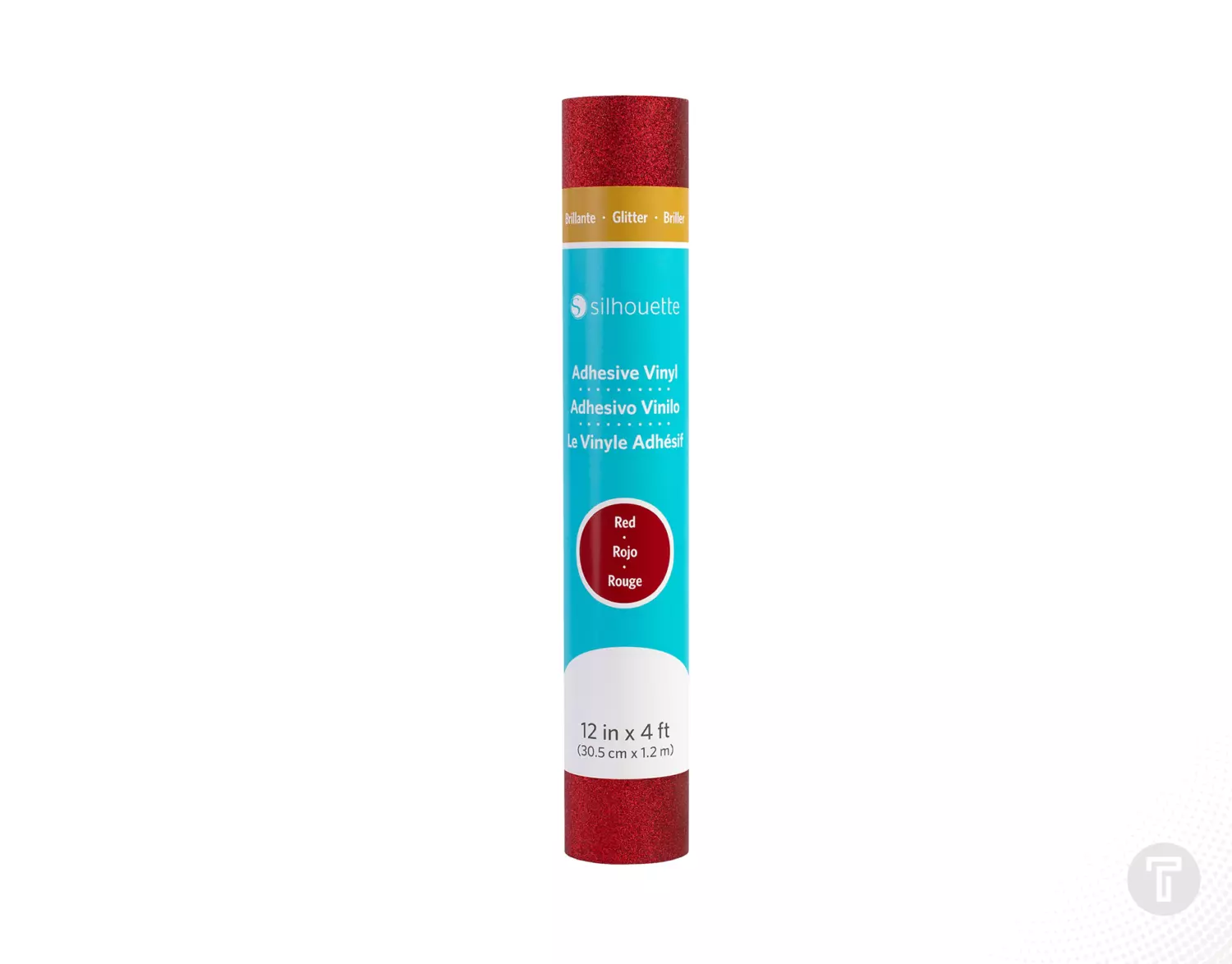 Silhouette glitter vinyl red 12 inch